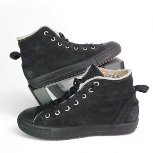 Converse Chuck Taylor Hollis High 'Black Suede' Sneakers 632568C‎ Youth 4